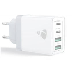 USB C Charger, 4 Ports Multiple Charger with USB C and USB A, 40 W Fast Charger, PD 3.0 Power Adapter, USB Power Supply for iPhone 15/14 Pro Max/13/12/11/SE 2020/XS/XR/8/7, Samsung Phones